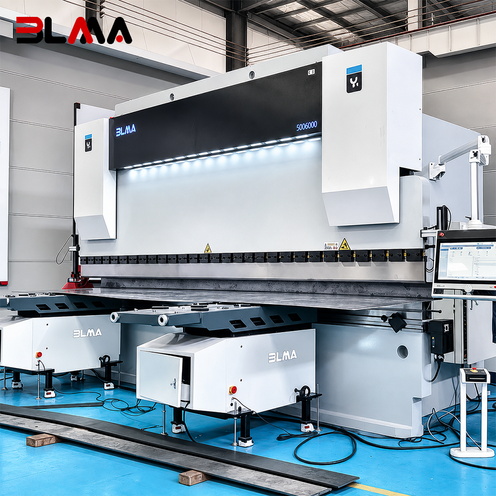 500 Ton 6000mm DA66S 4+1 Axis Heavy Duty CNC Press Brake with Follow-up Support