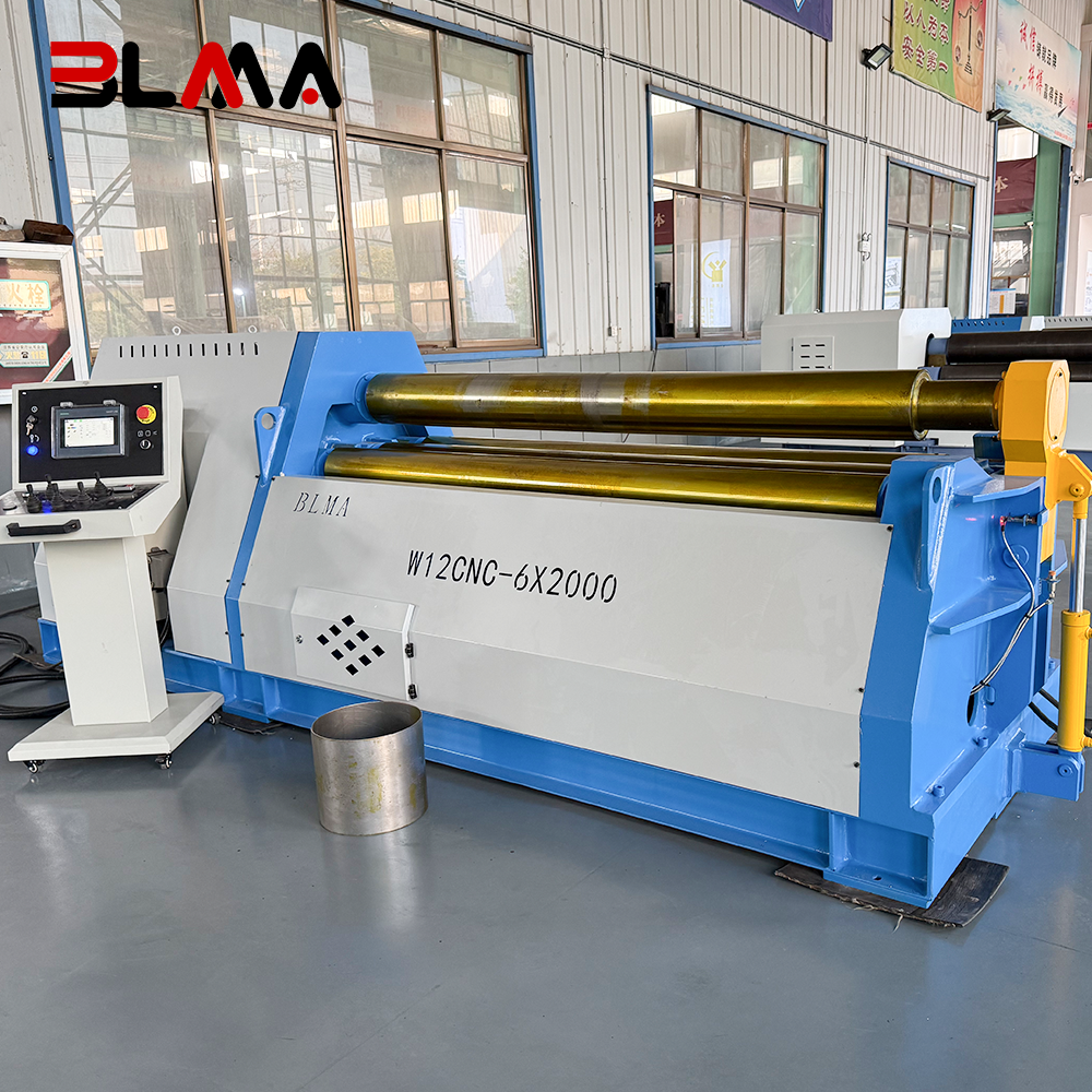 2026-BLMA-W12 6×2000 Four Roll Plate Rolling Machine | Hydraulic CNC Plate Bender