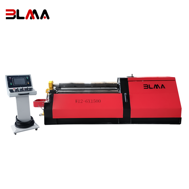 W12 6x1500 4-Roller CNC Plate Rolling Machine — High-Precision Cone & Cylinder Forming