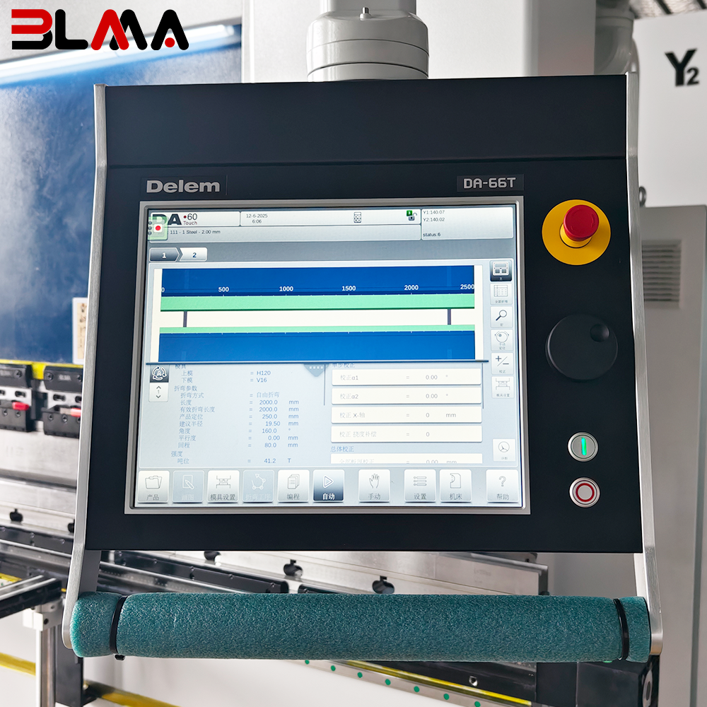 2026-BLMA-WE67K-80T2500 DA58T 6+1 Axis CNC Press Brake for Precision Sheet Metal & Stainless Steel Bending