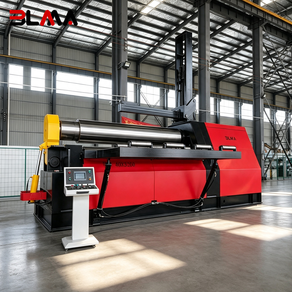 W12 40x3200 4-Roller Heavy-Duty CNC Plate Rolling Machine — Precision Rolling for Thick Steel Plates