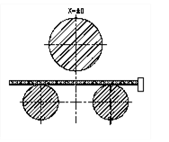feeding the board into steel plate rolling machine