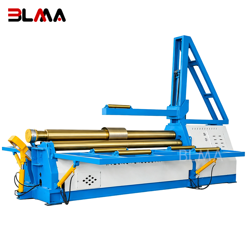 W12 8×3000 Hydraulic Plate Rolling Machine with Semi-Automatic Loading System | 4-Roll Plate Bender Manufacturer