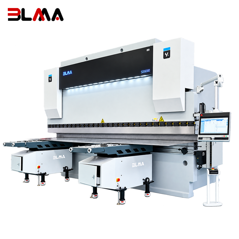 500 Ton 6000mm DA66S 4+1 Axis Heavy Duty CNC Press Brake with Follow-up Support