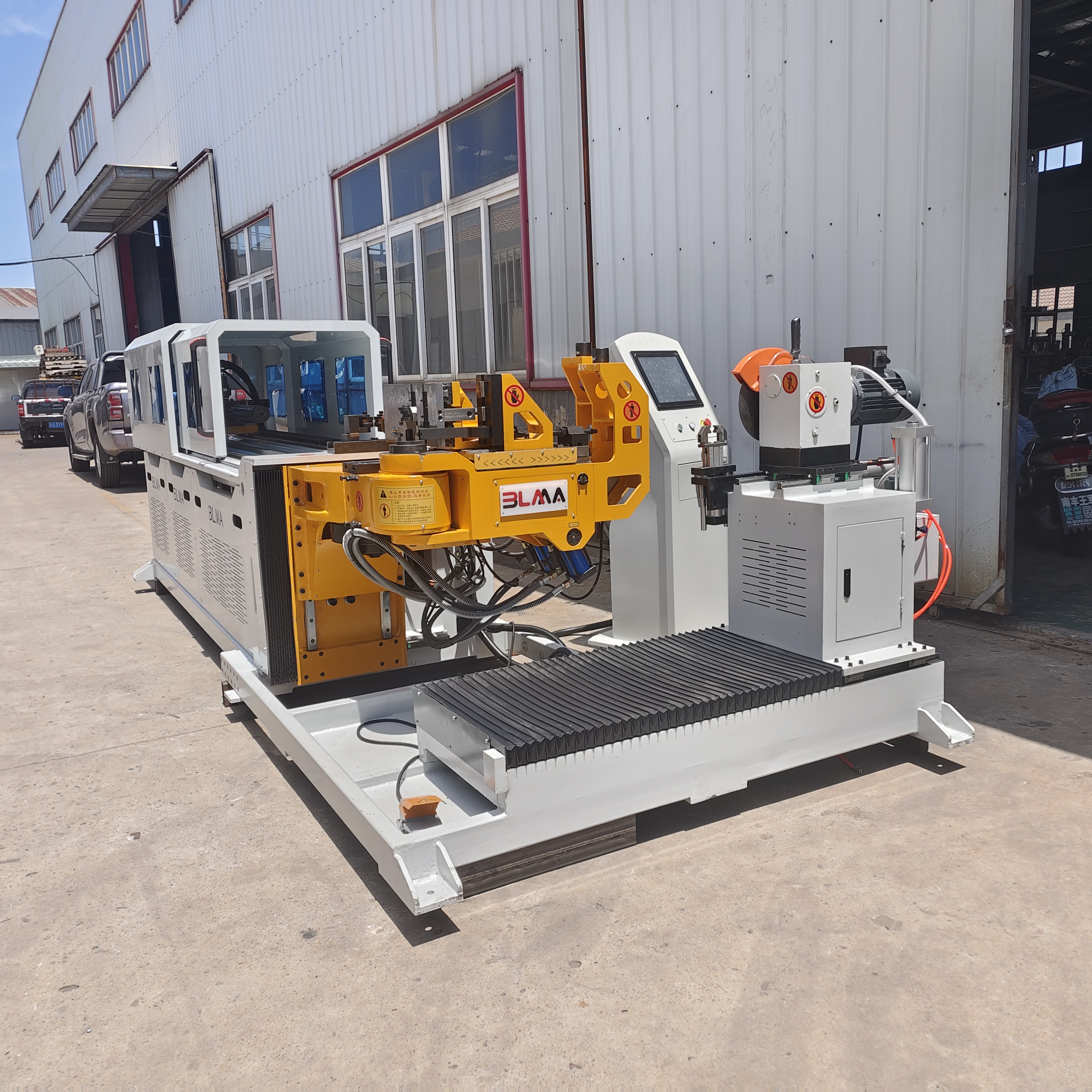 2026-BLMA-DW38CNC-4A2SV CNC Tube Bending Machine with Tube Cutting Function | Automatic Pipe Bender and Tube Cutting Machine