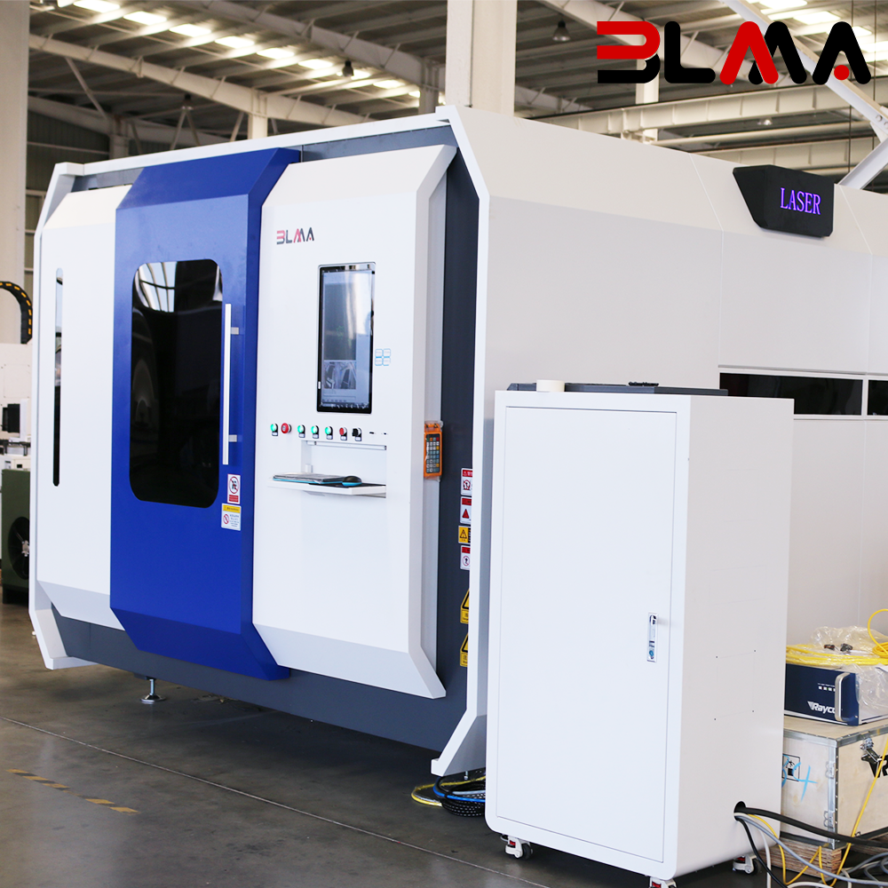 6000W 3015 Fiber Laser Cutting Machine with Exchange Table & Full Enclosure | CNC Sheet Metal Laser Cutter
