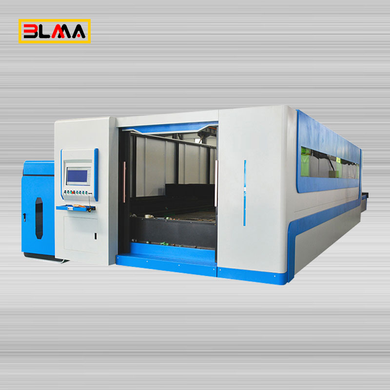 Double Drive Closed Type Exchange Table Fiber Laser Cutting Machine 