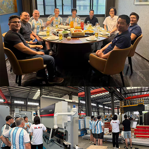 Argentina and Mexico Customers Visit BLMA CNC Press Brake Factory in China
