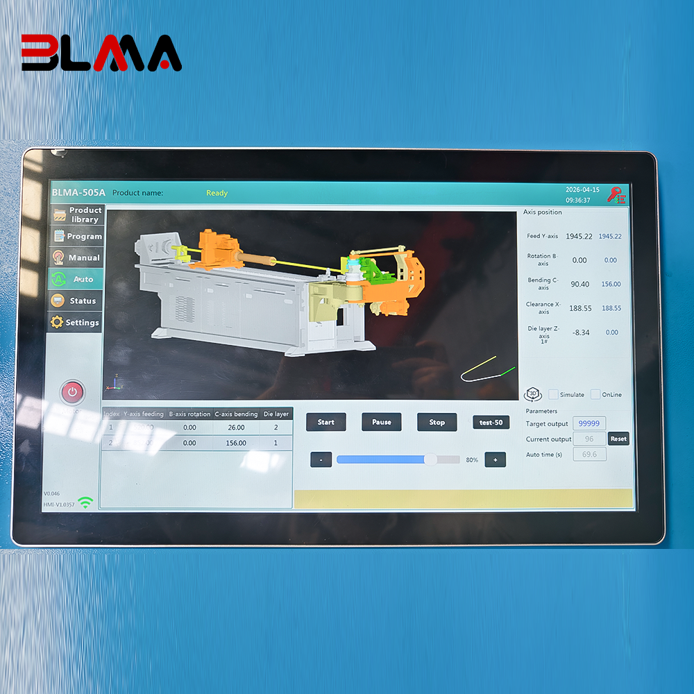 2026-BLMA-DW63CNC-4A2SV CNC Tube Bending Machine | Multi-Stack Automatic Pipe Bender for Stainless Steel and Aluminum Tubes