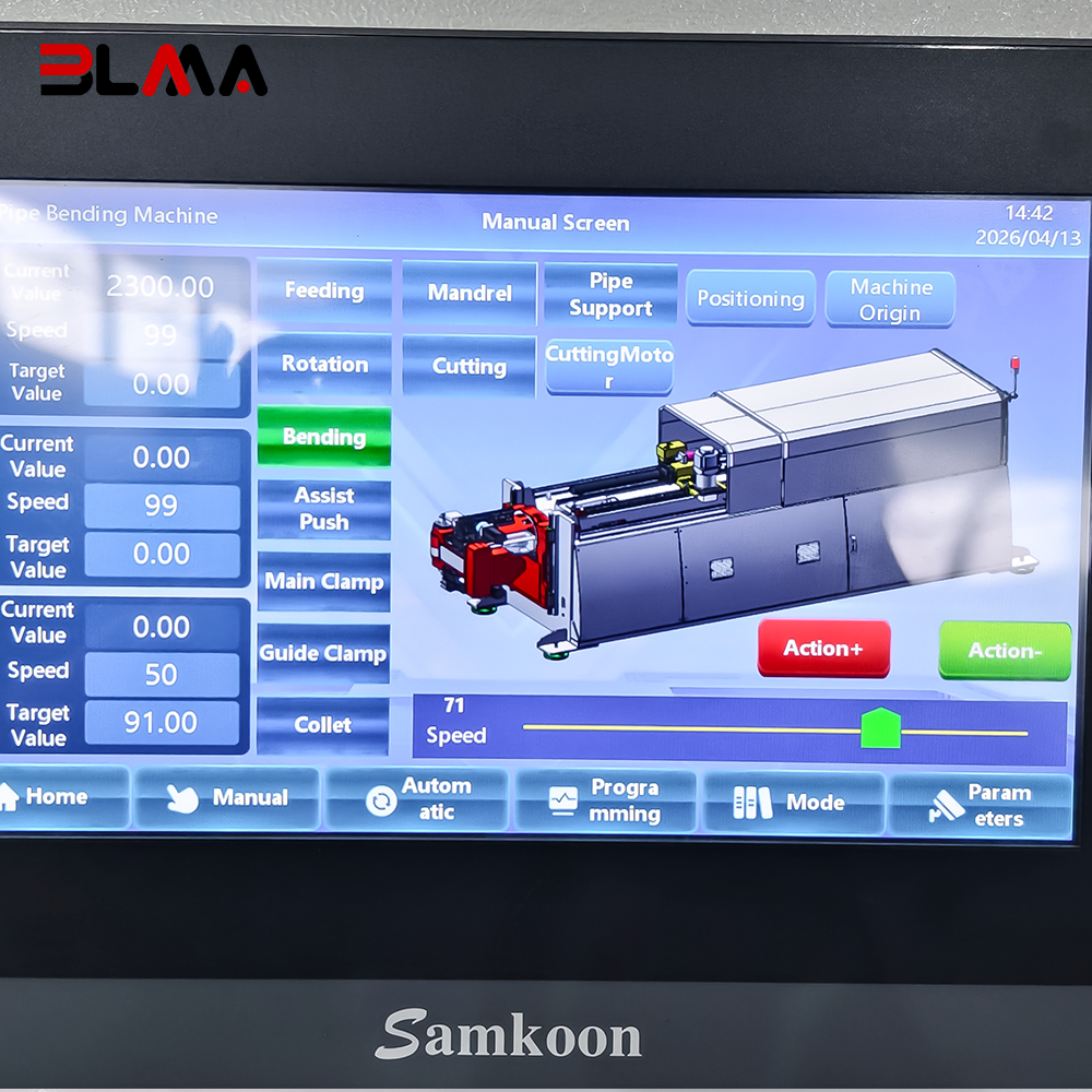 2026-BLMA-DW75CNC-2A1S CNC Tube Bending Machine with Cutting Function Automatic Pipe Bender and Tube Cutting Machine