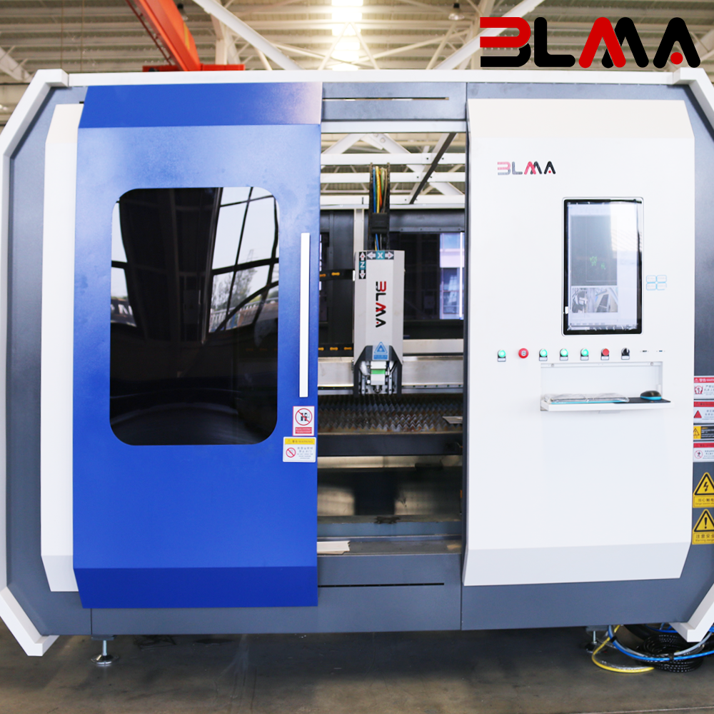6000W 3015 Fiber Laser Cutting Machine with Exchange Table & Full Enclosure | CNC Sheet Metal Laser Cutter